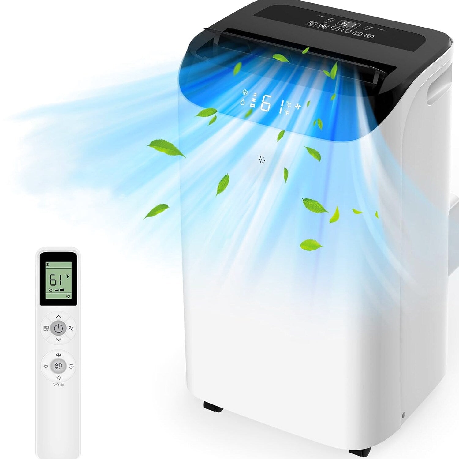 HUMHOLD Portable Air Conditioner 12000 BTU, White, 3-in-1 With Remote – HDPAC-10-A1