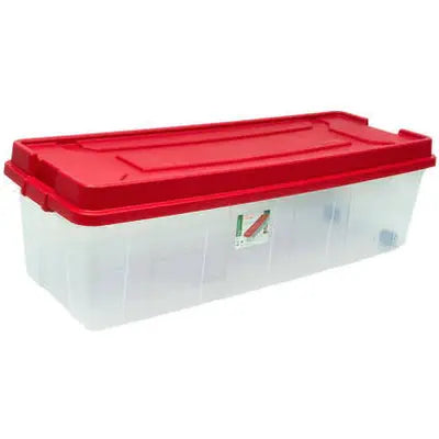 Sterilite Plastic Tree Storage Box, Infra Red – 52 1/2 in L x 20 in W x 15 1/2 in H