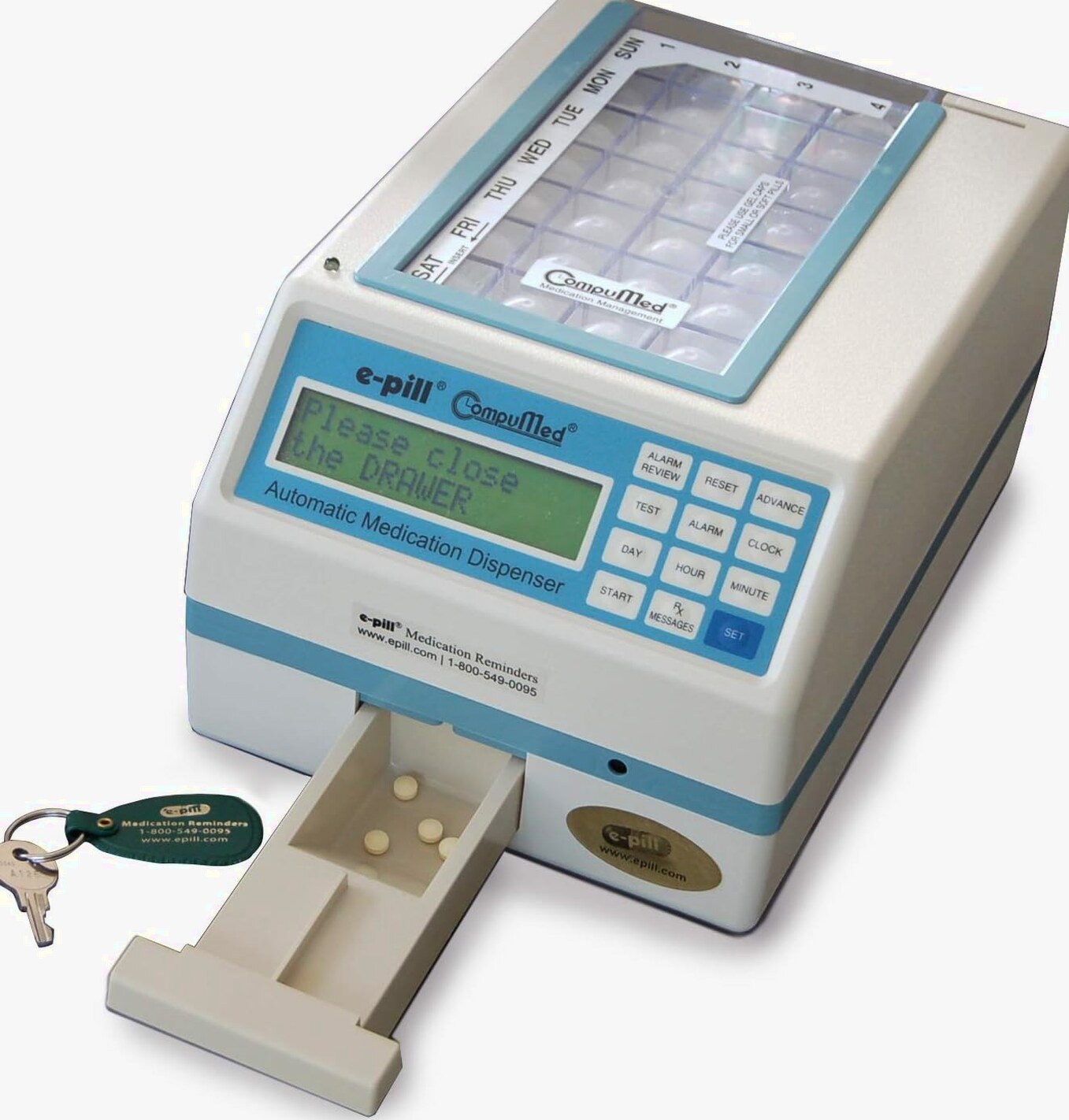 CompuMed Tamper Resistant Automatic Pill Dispenser – AC Powered
