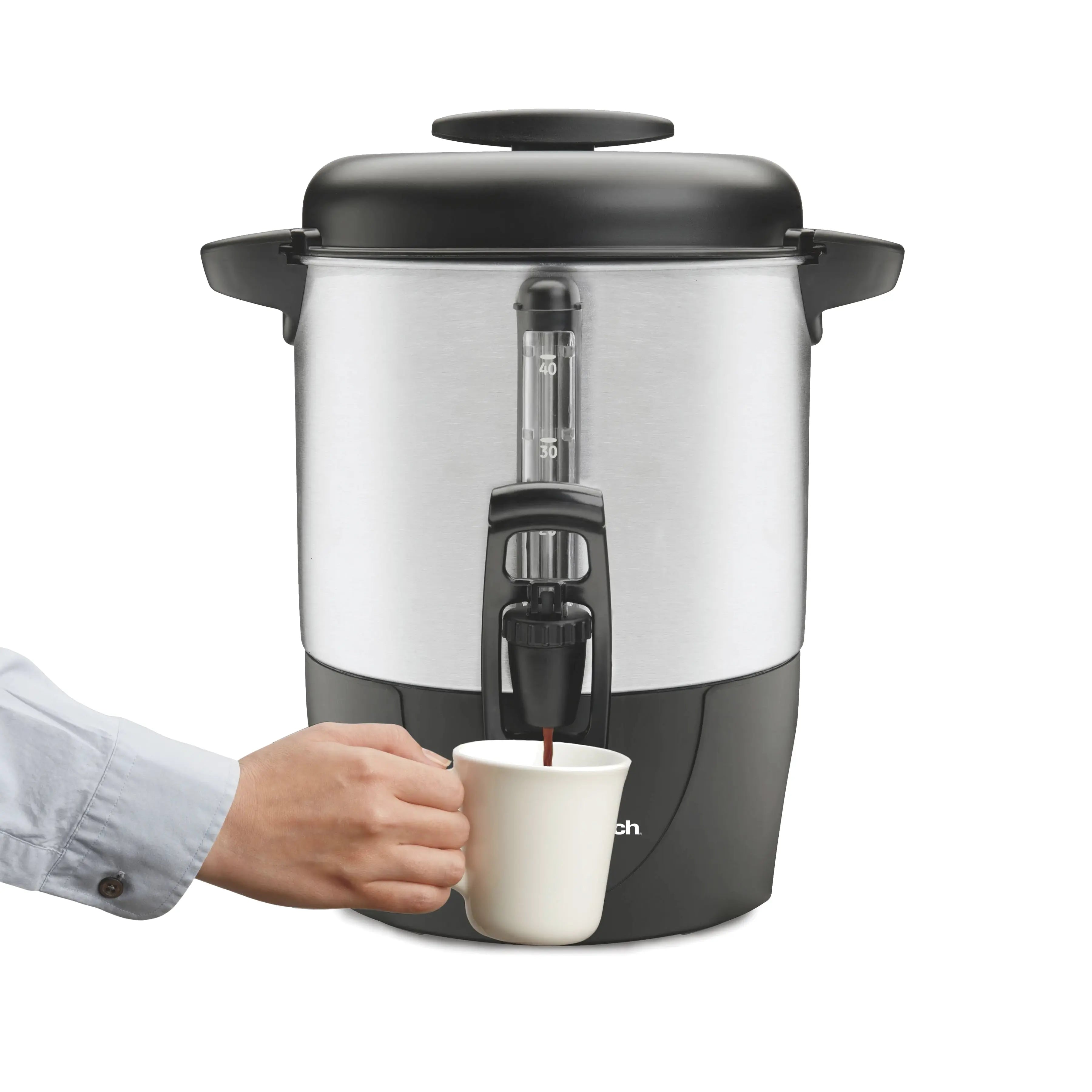 Hamilton Beach 40 Cup Coffee Urn With One-Hand Dispenser – 40514