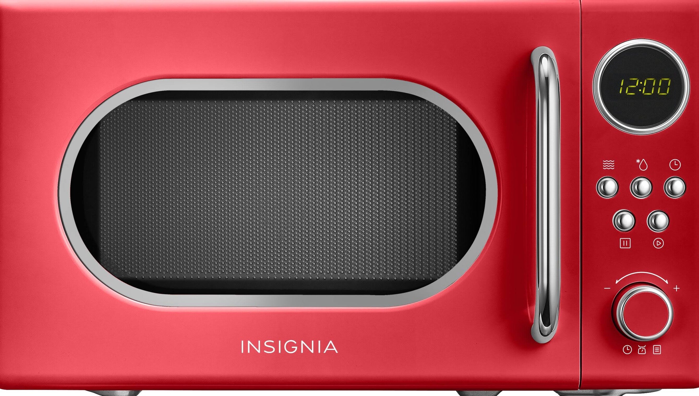 Insignia 0.7 Cu. Ft. Compact Microwave, Cherry Red – NS-MWR07R2