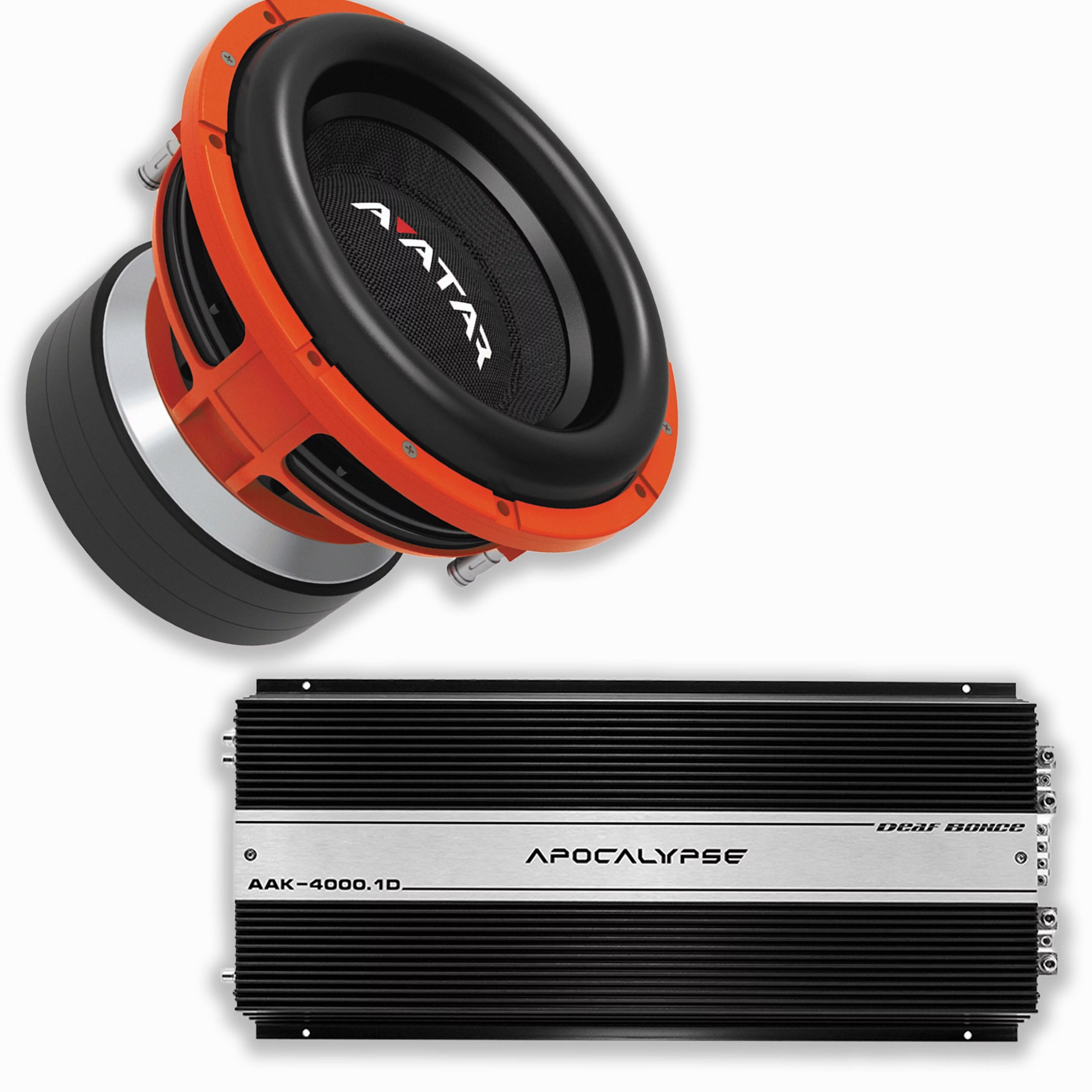 Deaf Bonce Car Audio 12in 2Ohm Avatar Subwoofer And Monoblock Amp Package – STU-1246D2
