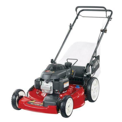 Self-Propelled Gas Lawn Mower, 22-Inch 170cc OHV Engine, High-Wheel RWD, 3-In-1, Oil Included