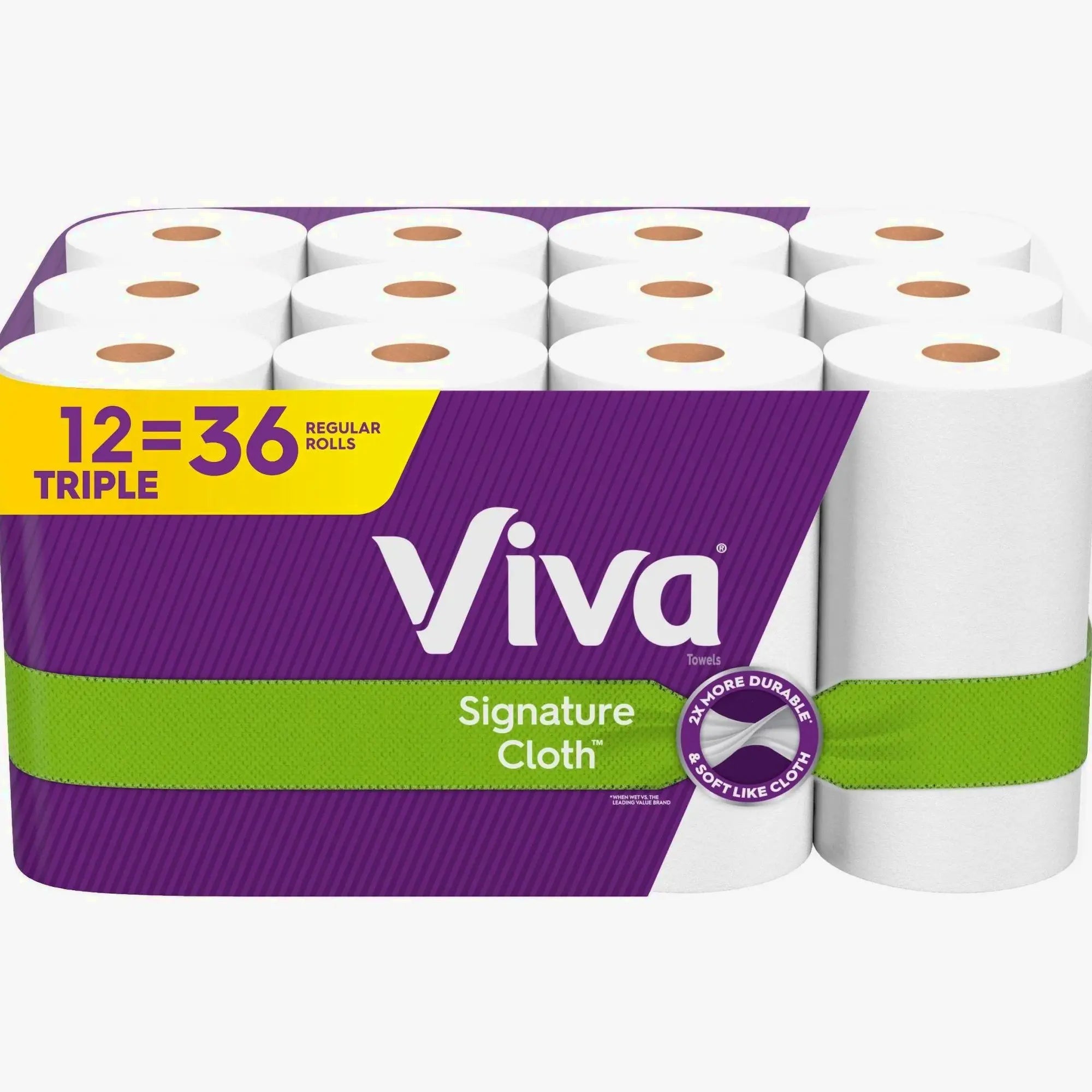 Viva Signature Cloth Choose-A-Sheet Paper Towels – 12 Triple Rolls