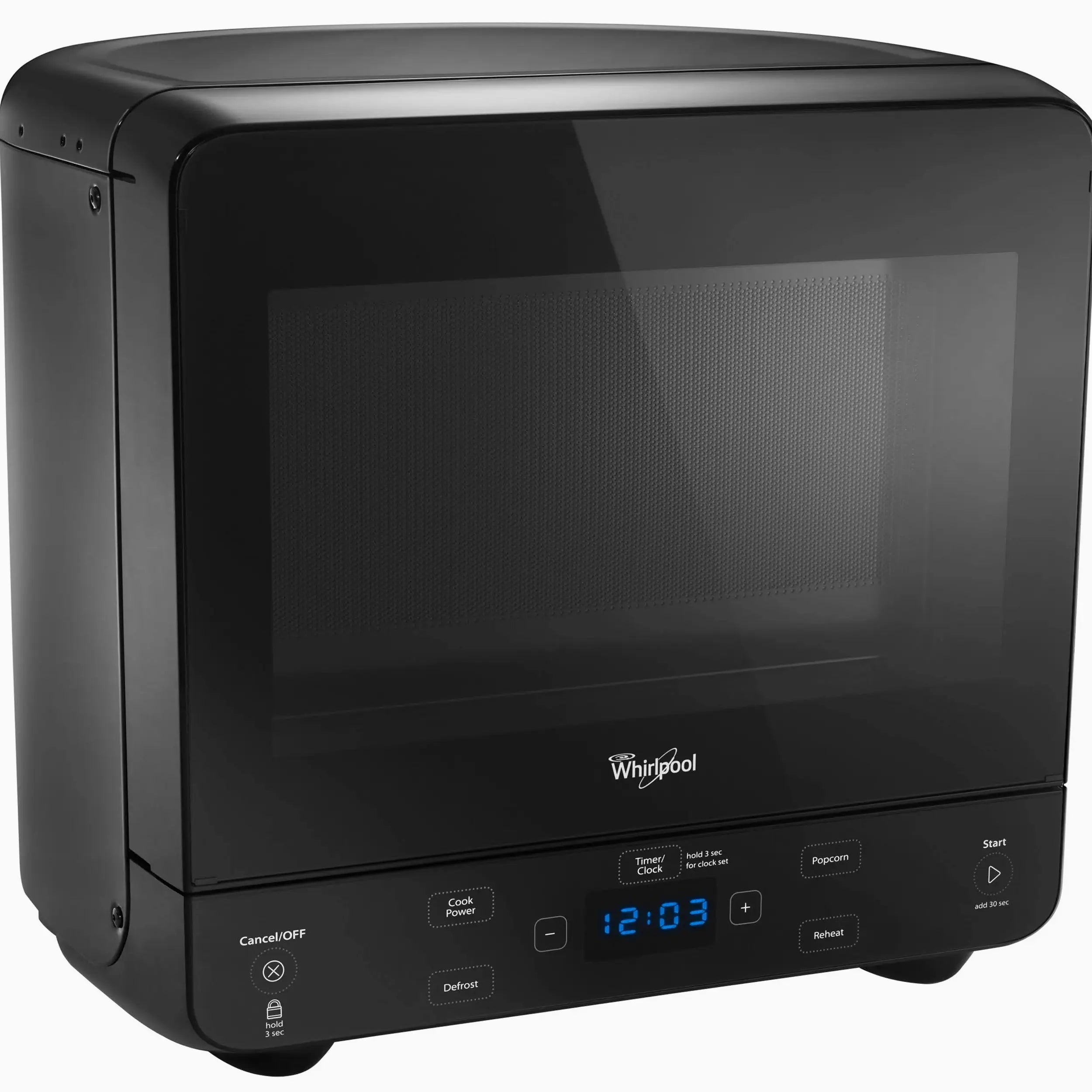 Whirlpool 0.5 Cu. Ft. Black Countertop Microwave – WMC20005YB