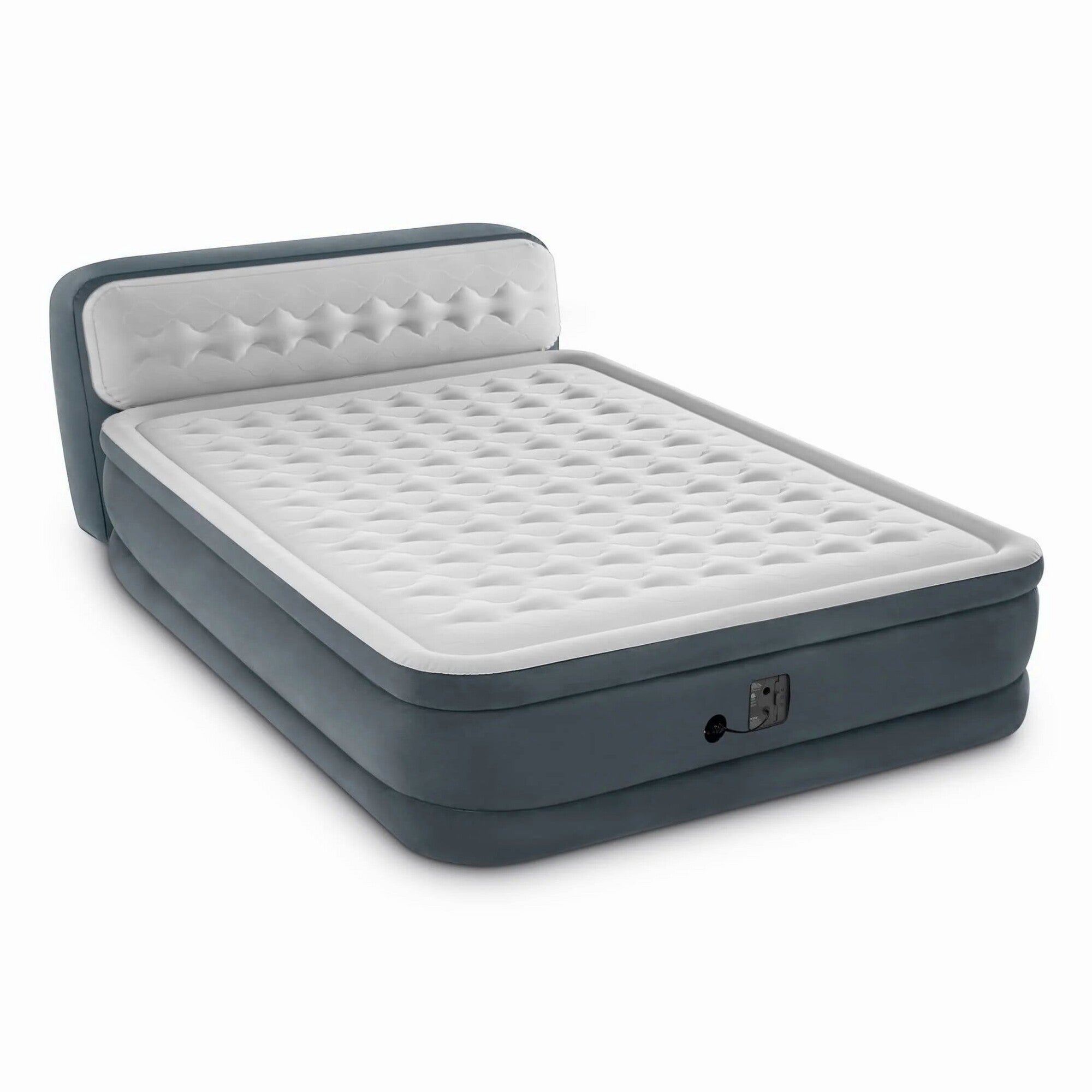 Intex Dura-Beam Deluxe Queen Air Mattress With Headboard, 18 Inches – FBAINT64447ED