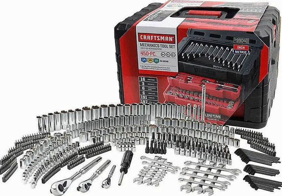 Craftsman 450-Piece Ratchet, Socket And Hand Wrench Mechanics Tool Set – 99040