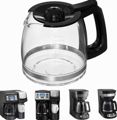 12-Cup Replacement Glass Coffee Carafe Compatible With Hamilton Beach FlexBrew – 990136800