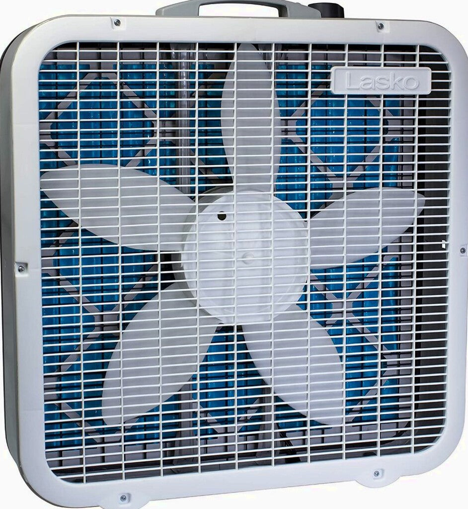 Lasko Air Flex 2-in-1 20-Inch Box Fan And Air Purifier, 3 Speeds, White – FF305