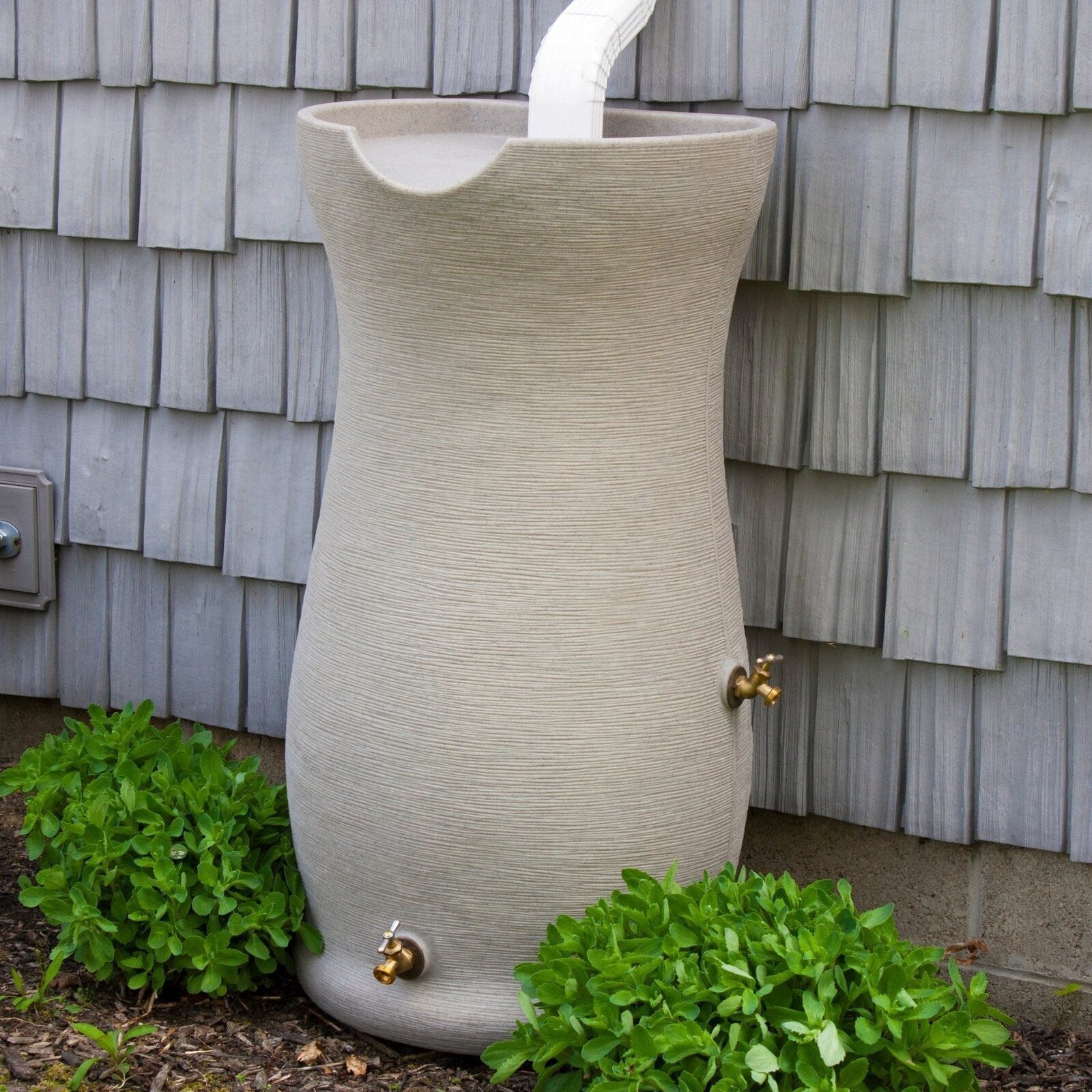 Impressions Corsican 50 Gallon Rain Saver, Sandstone – IM-COR050-SAN