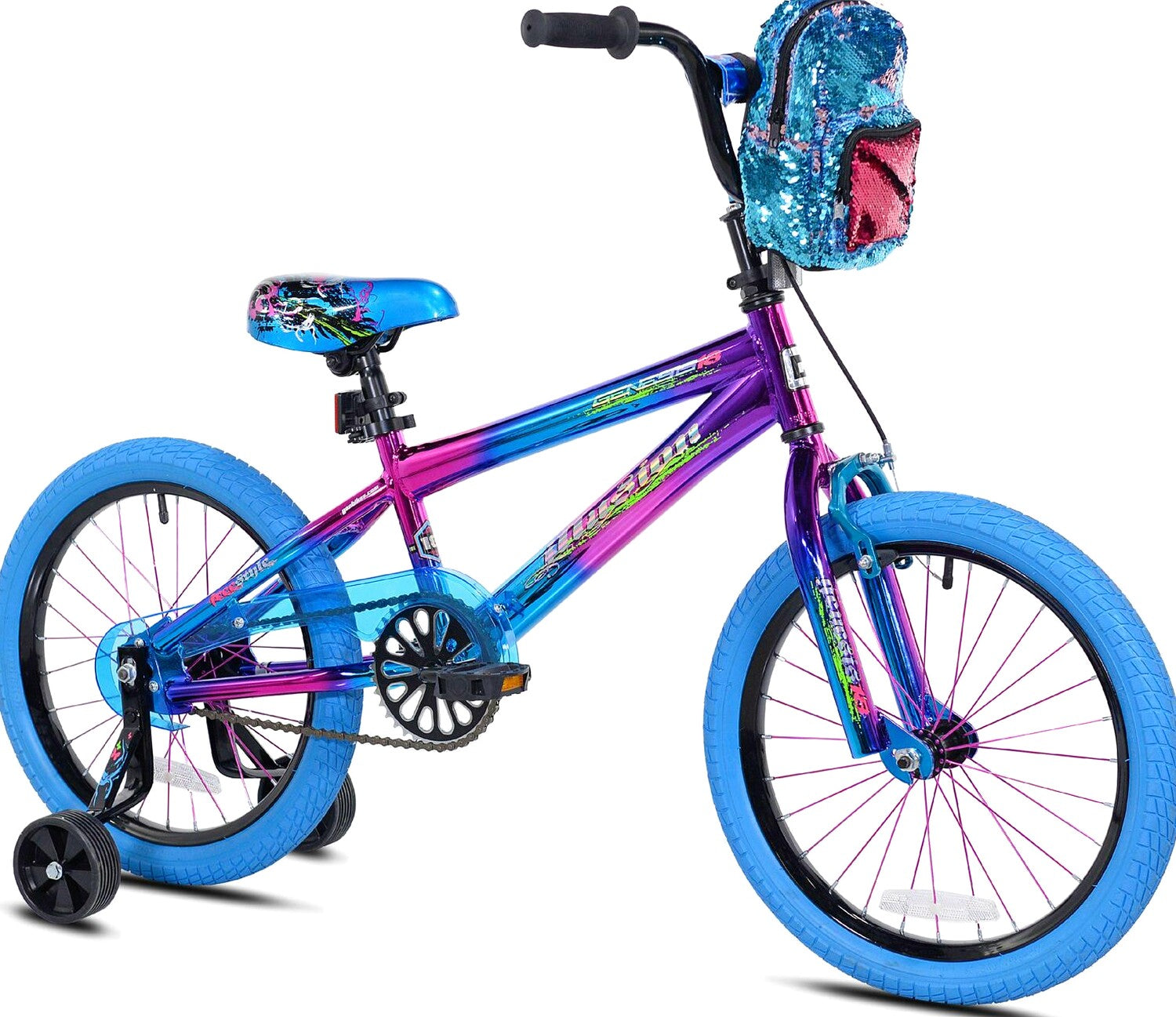 Genesis 18 in Illusion Girls’ Bike Blue/Purple – 71885