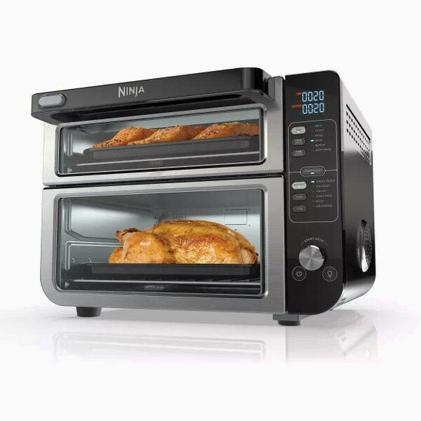 Ninja 12-in-1 Double Oven With FlexDoor, FlavorSeal, Smart Finish, Convection And Air Fry – DCT401