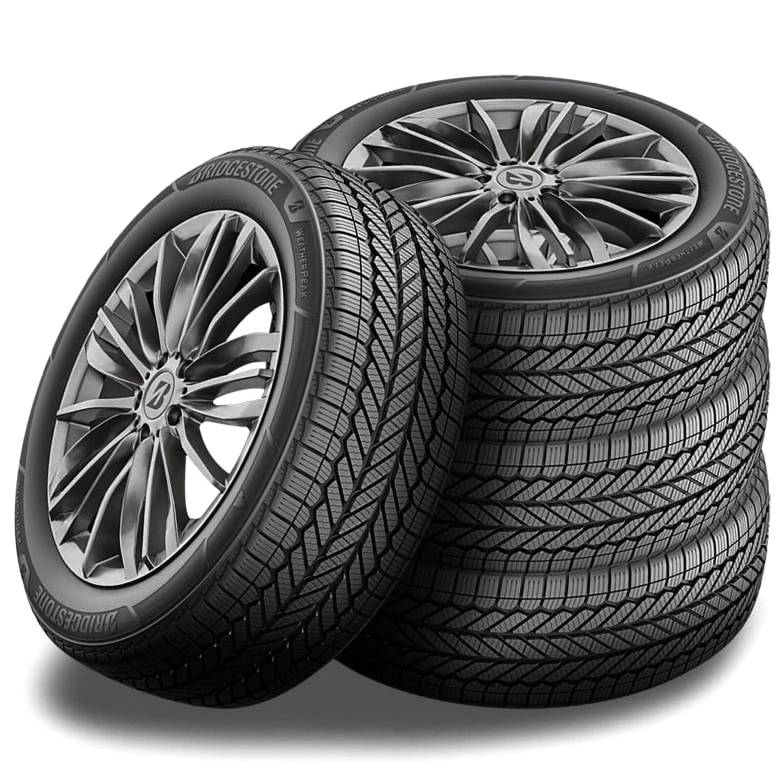 Bridgestone WeatherPeak All-Season Tires 215/60R16 95V 3PMSF Rated, 4 Count – BR006016