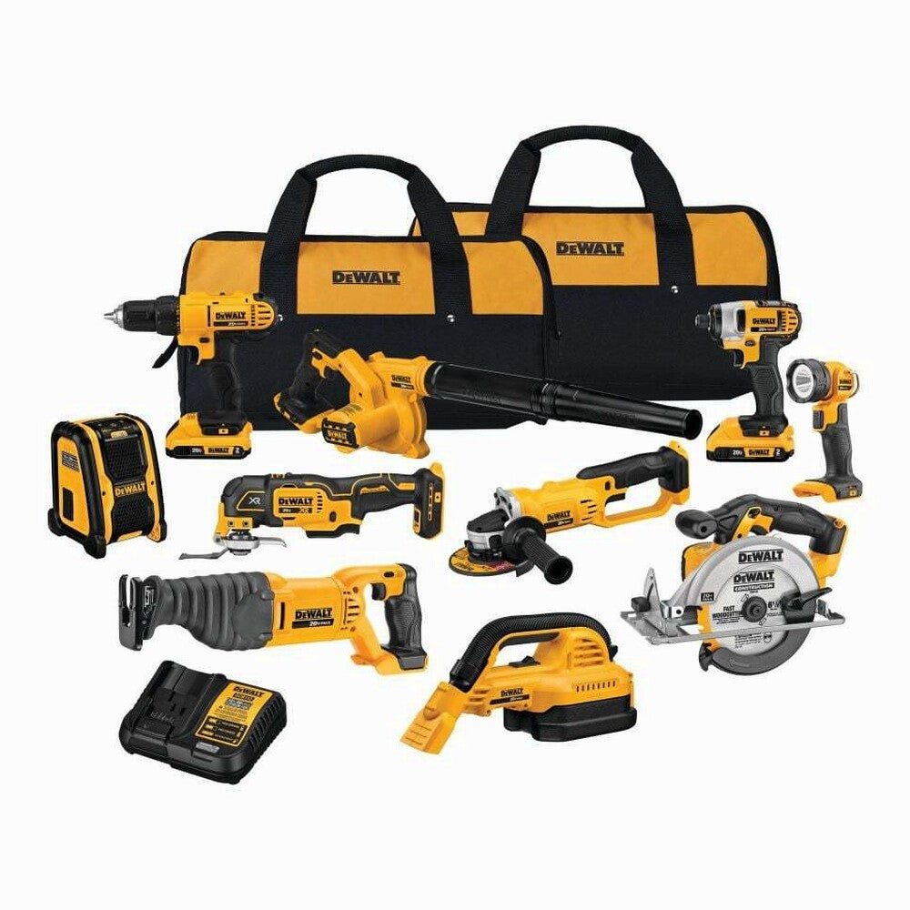 20V MAX 10-Tool Combo Kit With Batteries And Charger – DCK1020D2