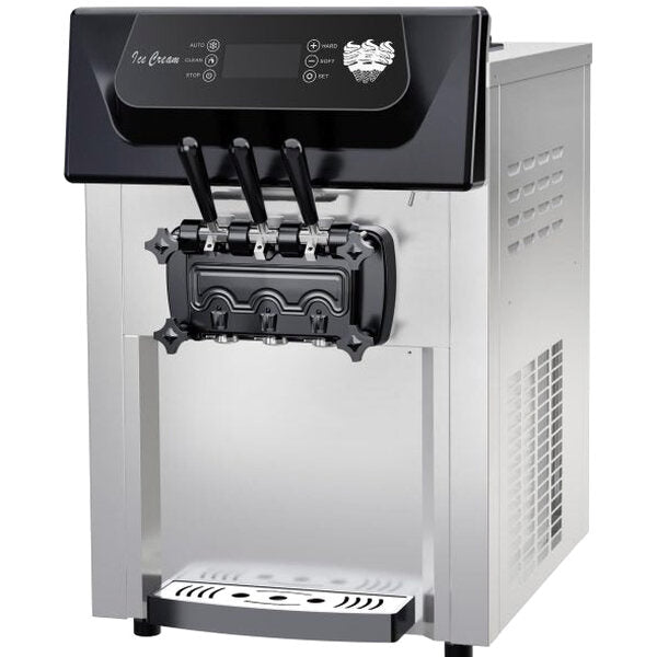 Commercial 3-Flavor Soft Serve Ice Cream Machine, 2200W, 5.3-7.4 Gal/Hr – ICE_CREAM_MAKER