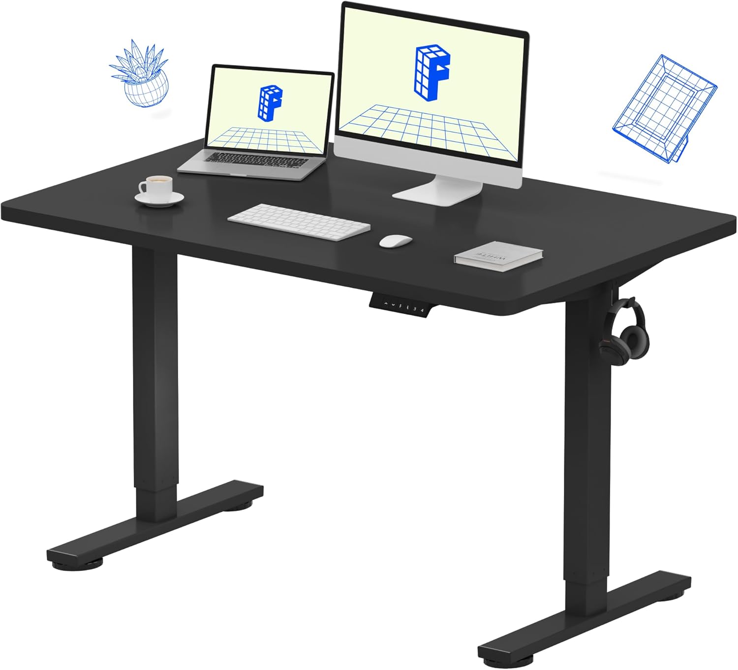 FLEXISPOT Electric Standing Desk With Whole-Piece Desktop – EN1