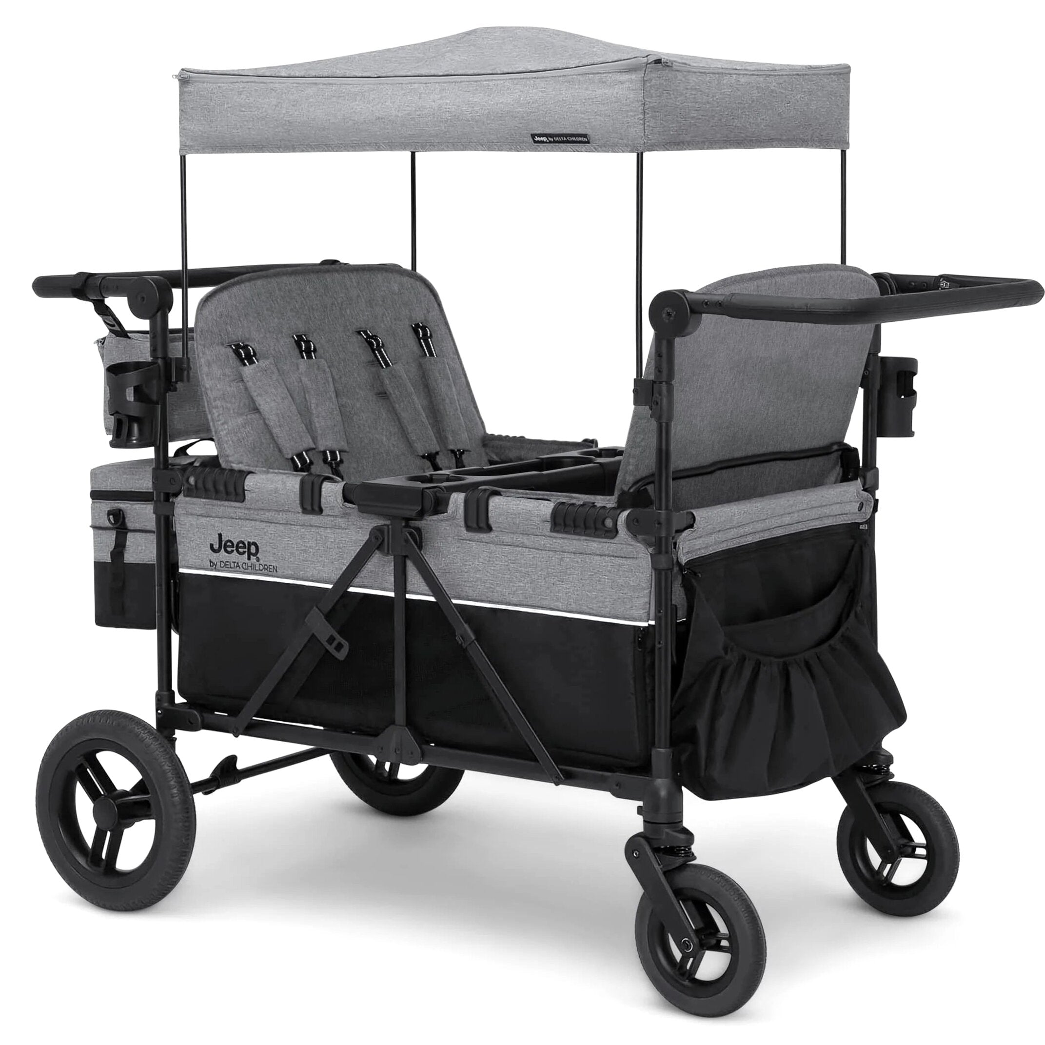 Jeep Wrangler Deluxe 4 Seater Stroller Wagon – Delta Children