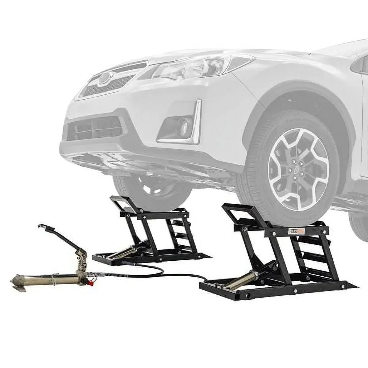 Black Widow Hydraulic Car Lift With Ramp – 3,000 lb. Per Pair Capacity