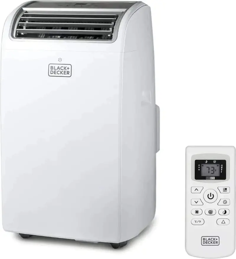 BLACK+DECKER 14,000 BTU Portable Air Conditioner For Rooms Up To 700 Sq. Ft. – White