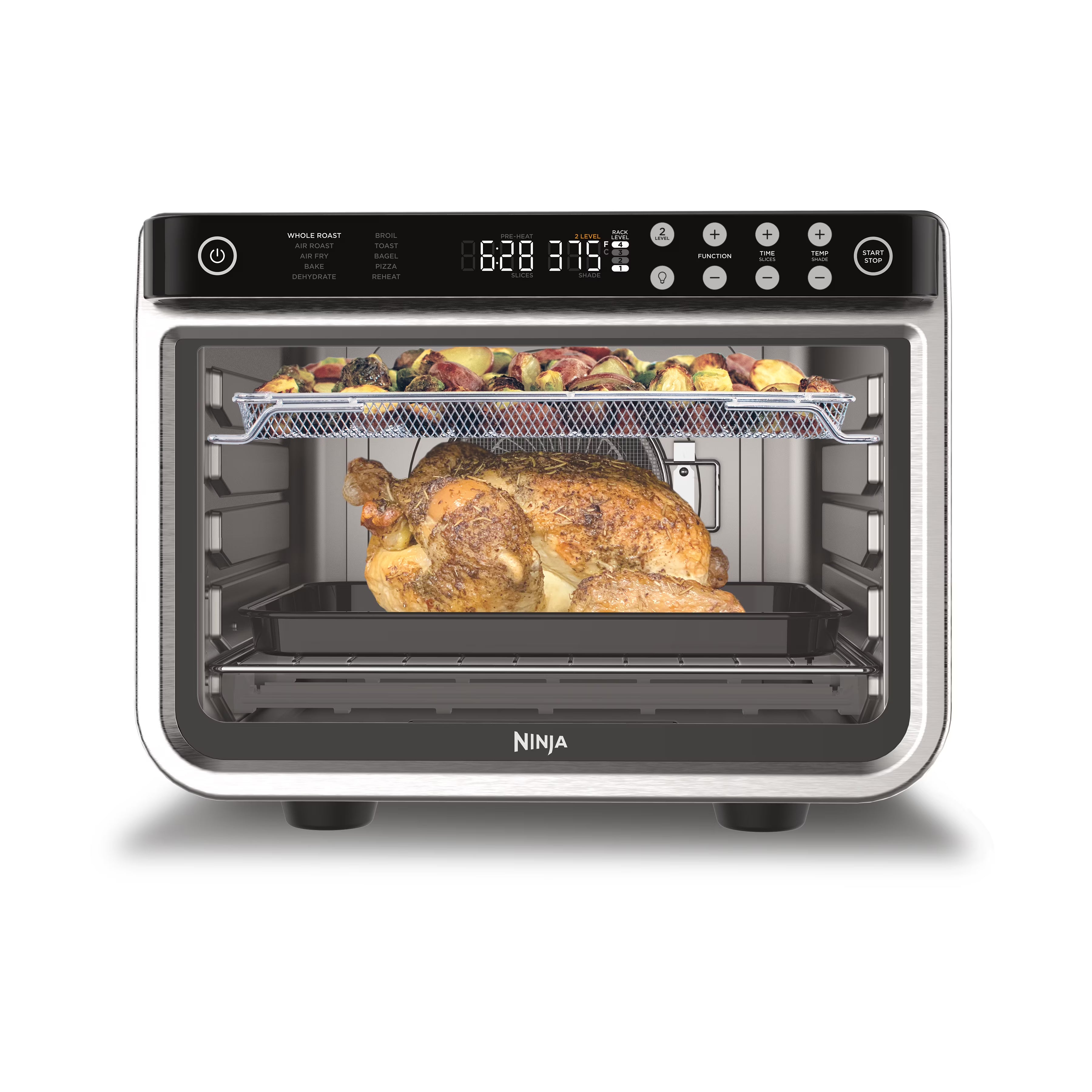 Ninja Foodi 10-in-1 XL Pro Air Fry Oven, 1800 Watts, Stainless – DT201