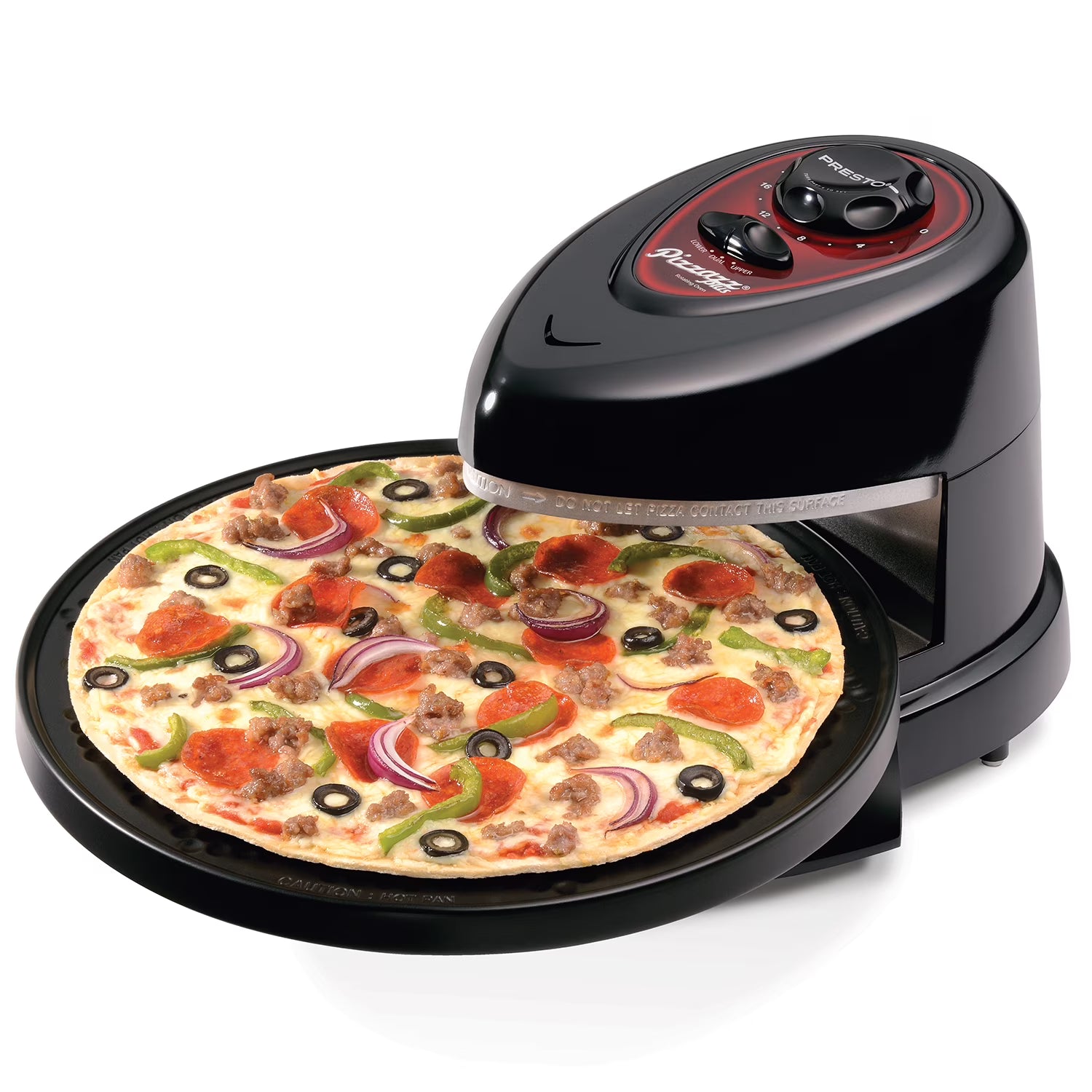 Presto Pizzazz Plus Rotating Pizza Oven, Black – 03430