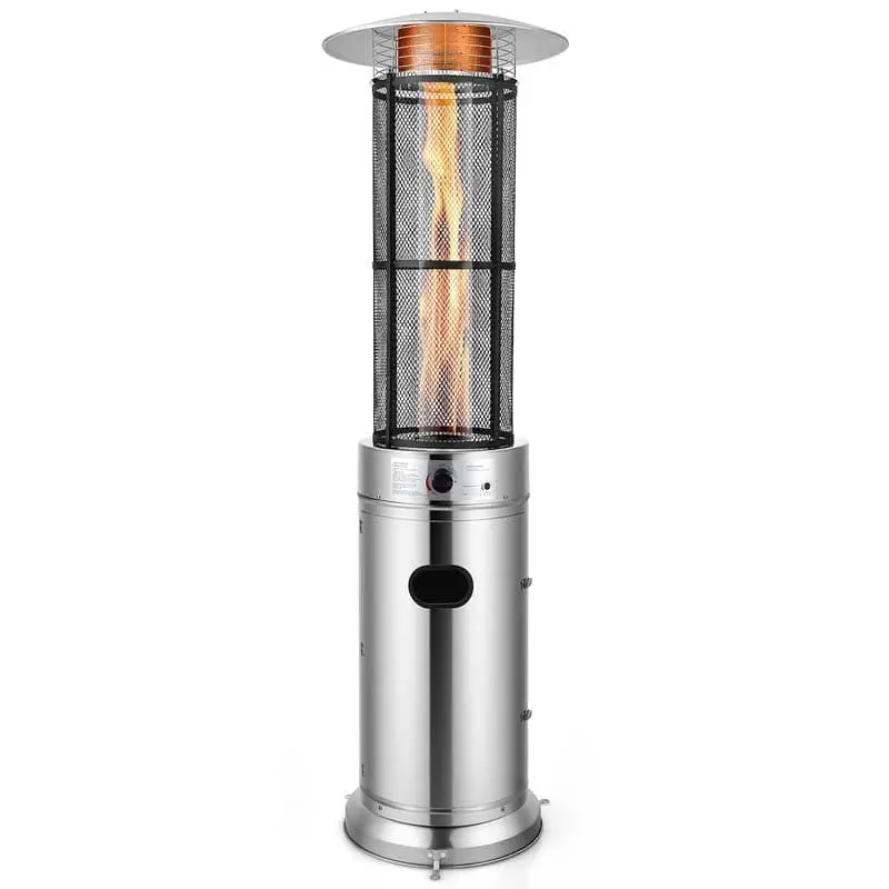Propane Patio Heater, 41,000 BTU, Stainless Steel, 6 Ft