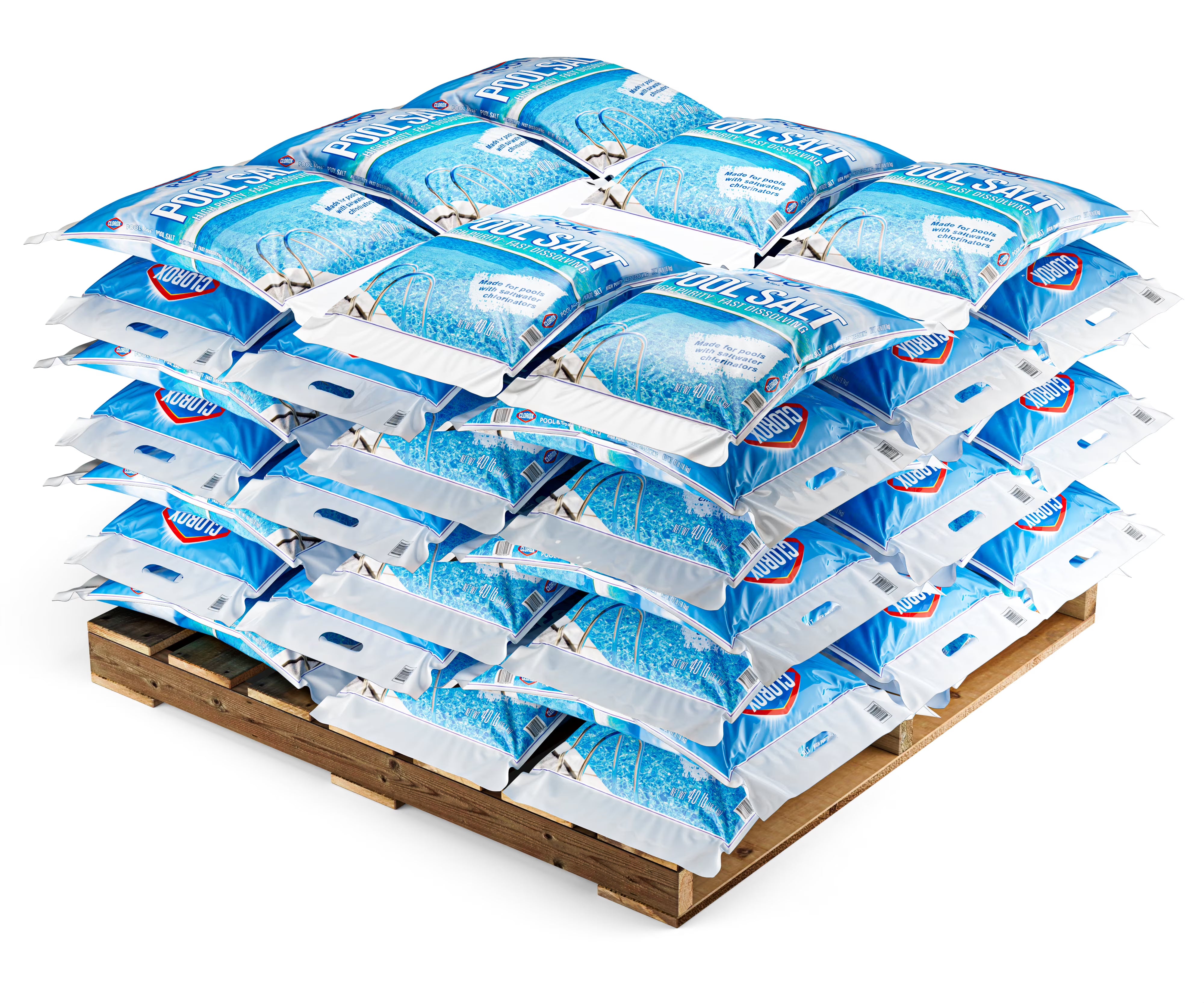 Clorox Pool&Spa Pool Salt 40lb, 49 Bags – Pallet