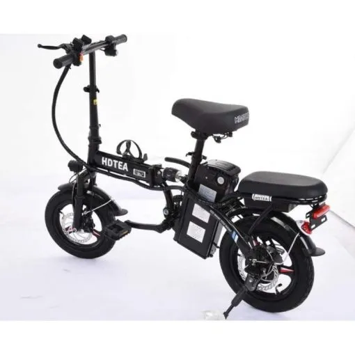 Folding Electric Bike, 250W Fat Tire, Black