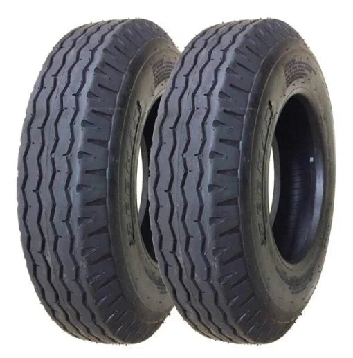 Zeemax Heavy Duty Highway Trailer Tires 8-14.5 14 Ply Load Range G Set 2