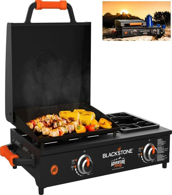 Blackstone Adventure Ready 17 Inch Tabletop Griddle With Range Top – Black