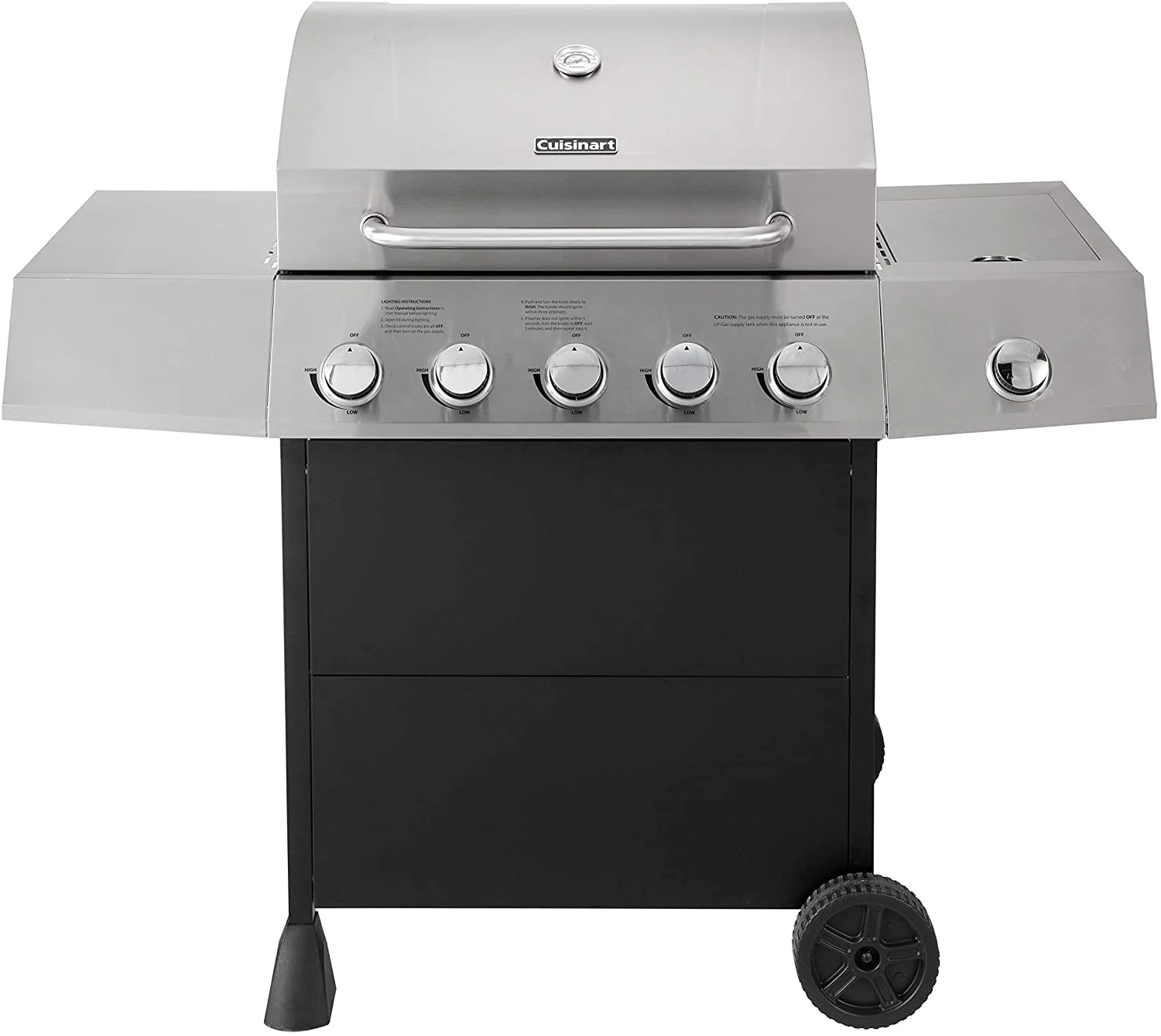 Cuisinart Five Burner Propane Gas Grill With Side Burner – CGG-8500