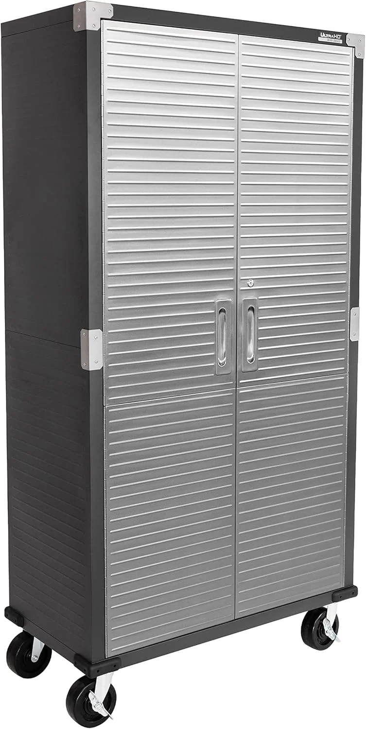 Seville Classics Steel Storage Cabinet, 36 inch W x 18 inch D x 72 inch H – UltraHD