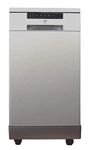 SPT Portable Dishwasher, 18 inch, 8 Place Settings, Stainless Steel – SD-9263SSA