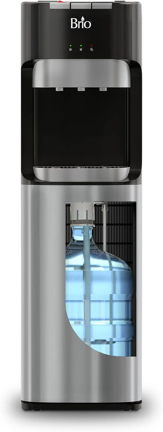 Brio Bottom Loading Water Cooler Dispenser for 3 or 5 Gallon Bottles – Hot, Room and Cold