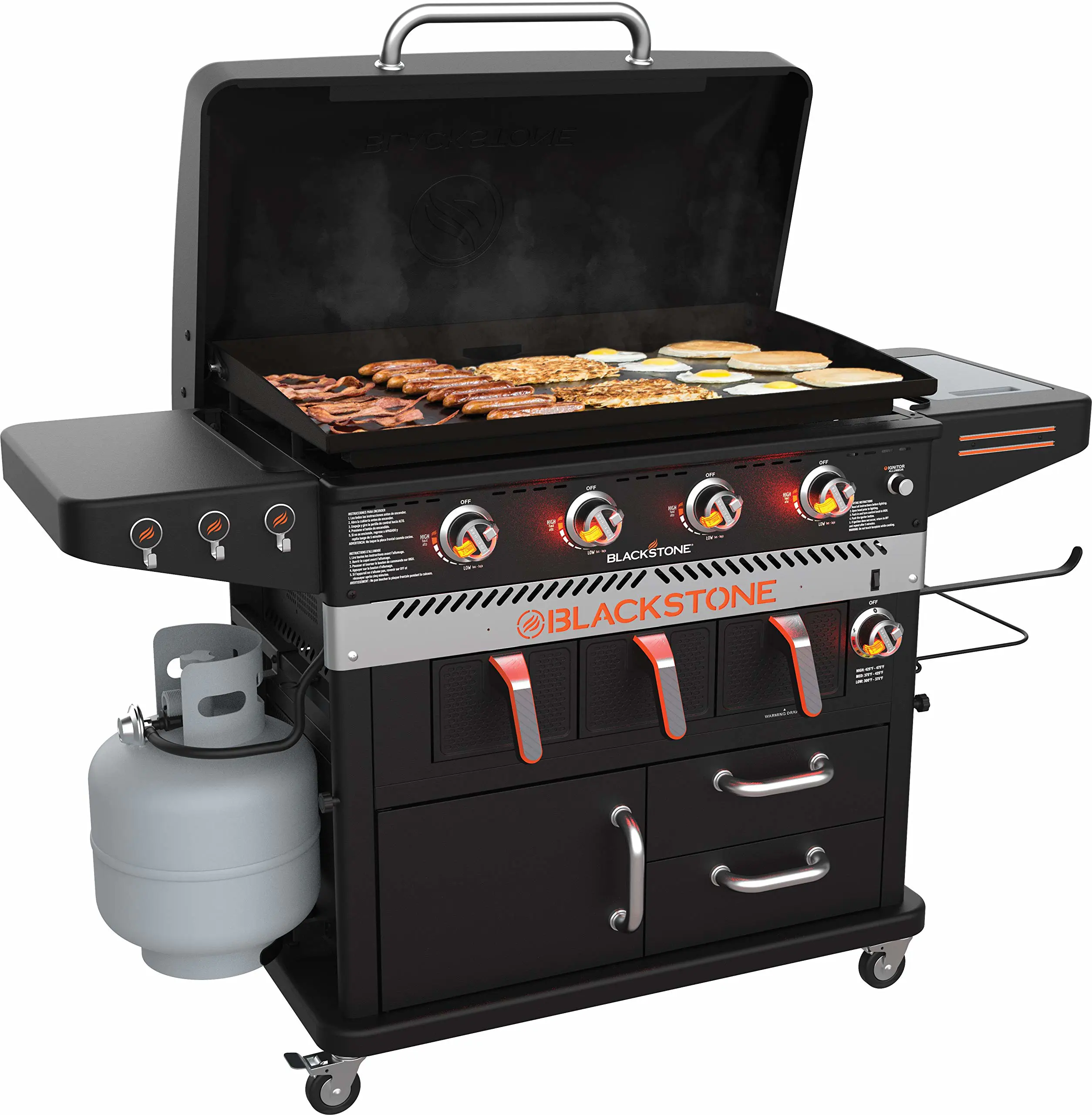 Blackstone 36 in 4-Burner Griddle and Air Fryer Combo – 2118