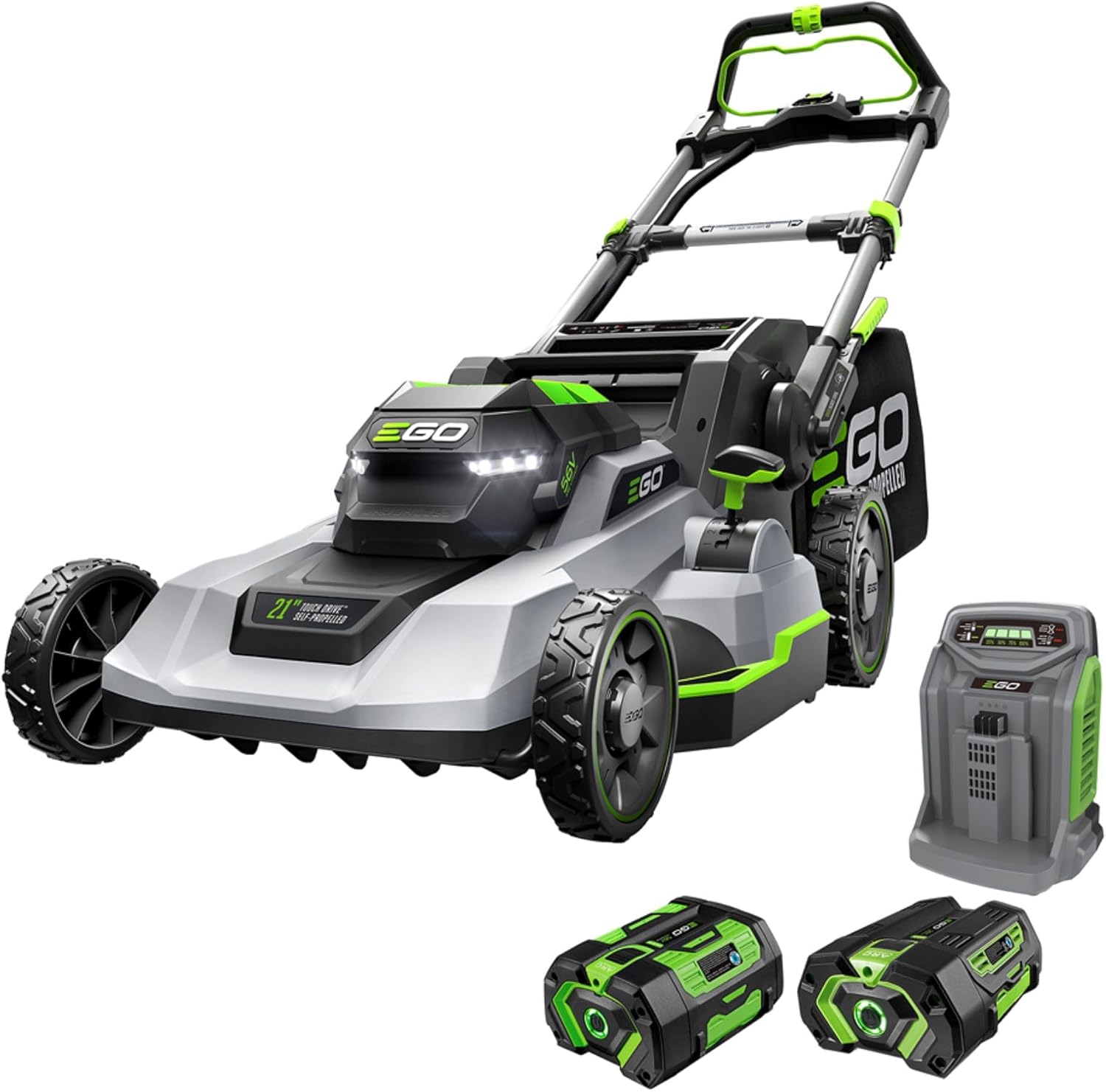 EGO POWER+ 21in Self-Propelled Cordless Lawn Mower With 56V 6.0Ah And 4.0Ah Batteries – LM2123SP-2