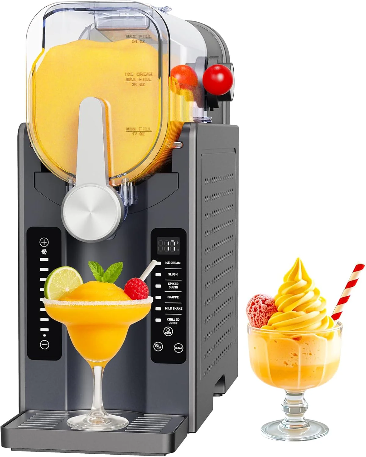 UJR Slushie And Ice Cream Maker, 68 oz, 6 Preset Modes – SBL-2408