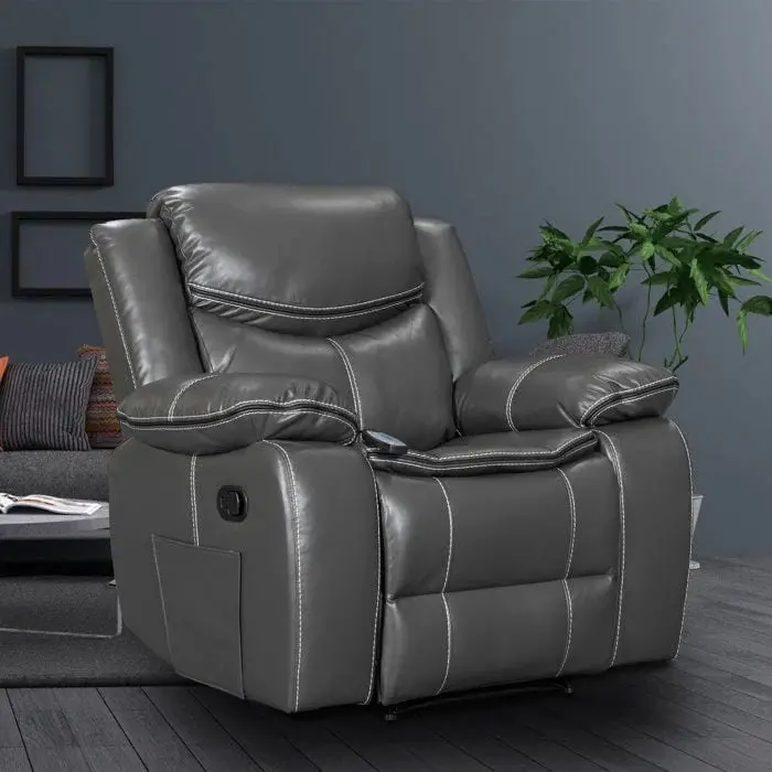 Leather Recliner Lounge Chair – Wide Seat