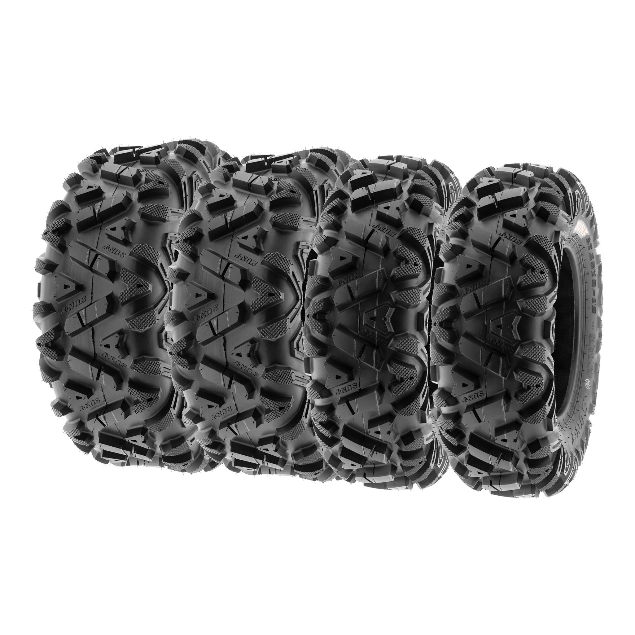 SunF All Terrain ATV UTV Tires 25×8-12 And 25×10-12 6 PR Set Of 4 – A033