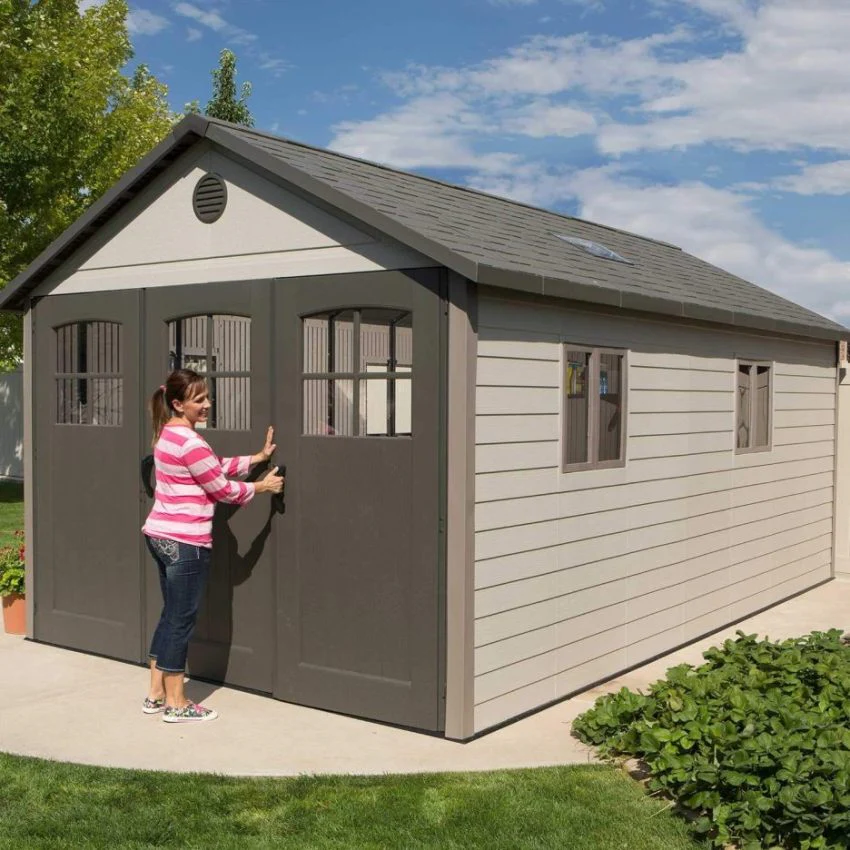Life Outdoor Storage Shed 11 x 18.5 Feet Desert Sand – 60236