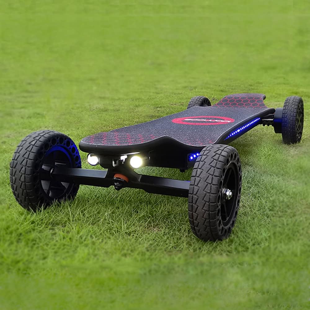 Electric Skateboard 4000 Watts 12S3P 35 Mph 22 Mile Range 6 in Wheels – Black