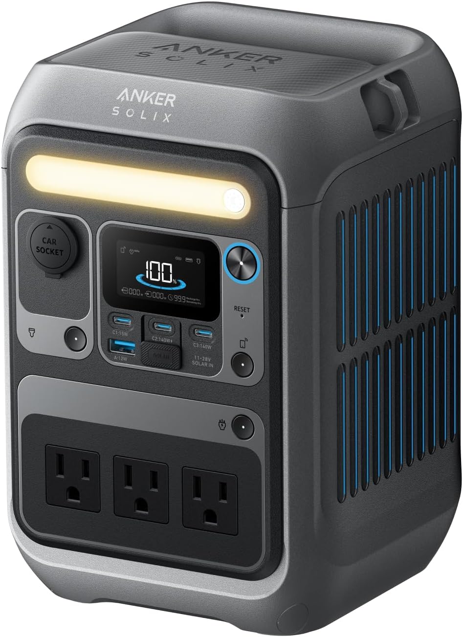 Anker SOLIX C300 Portable Power Station, 288Wh Battery, 300W – C300