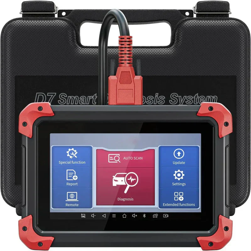 Automotive OBD2 Scanner With ECU Coding, Bidirectional Controls, 36+ Resets, Android 10 – D7