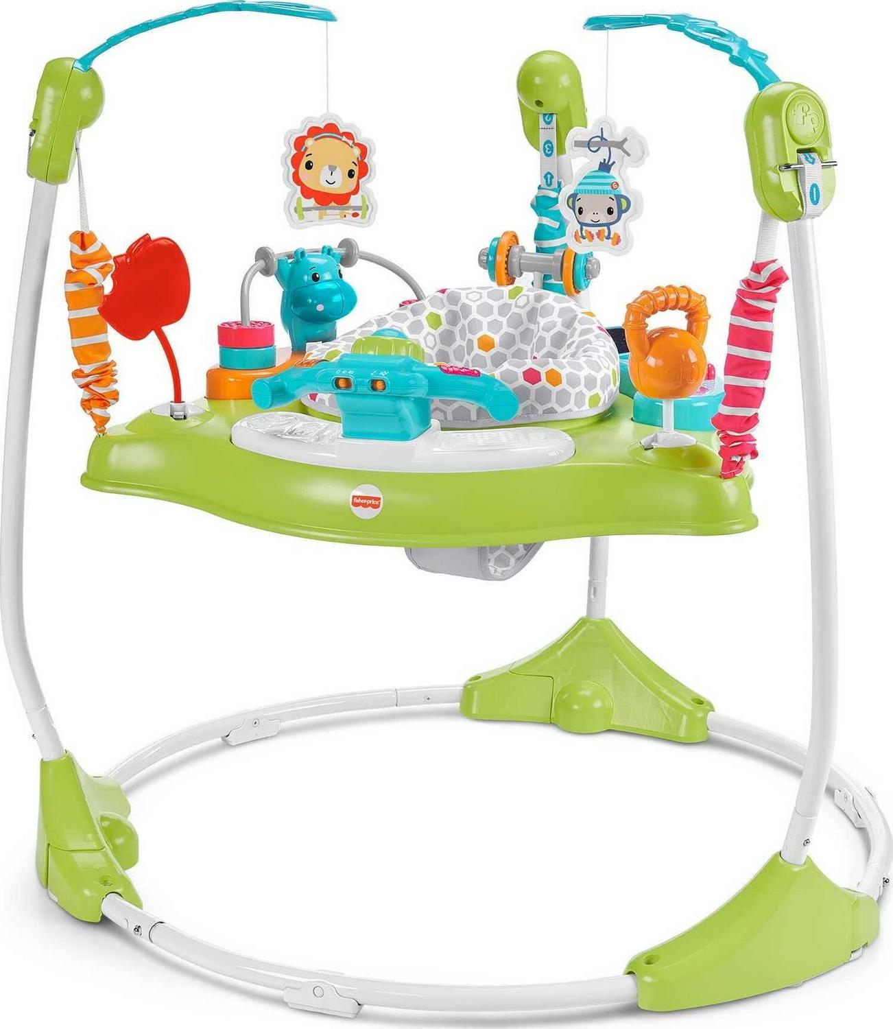 Fisher-Price Fitness Fun Folding Jumperoo Infant Activity Center With Lights And Music – HBM25