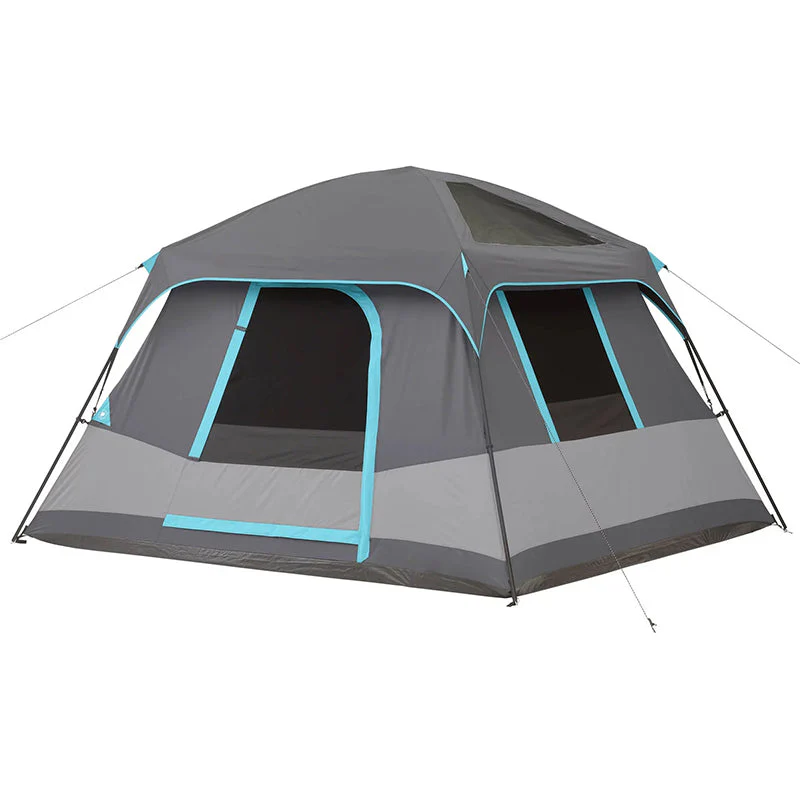 Dark Rest Cabin Tent, 10′ x 9′, 6-Person, 15.4 lbs – Skylight Ceiling Panels