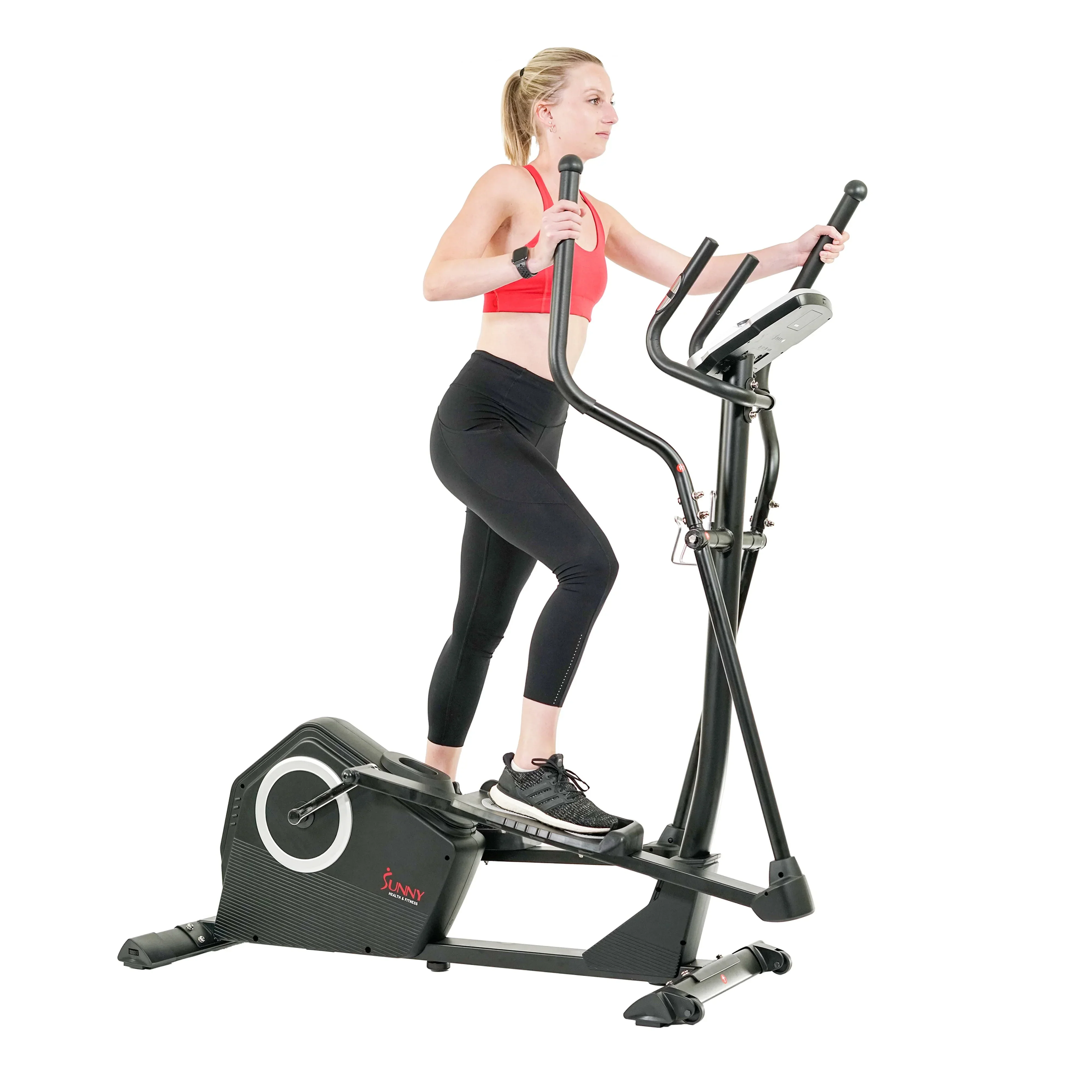 Sunny Health & Fitness Cardio Elliptical Cross Trainer With 18 Inches Stride And 16 Resistance Levels – SF-E3890