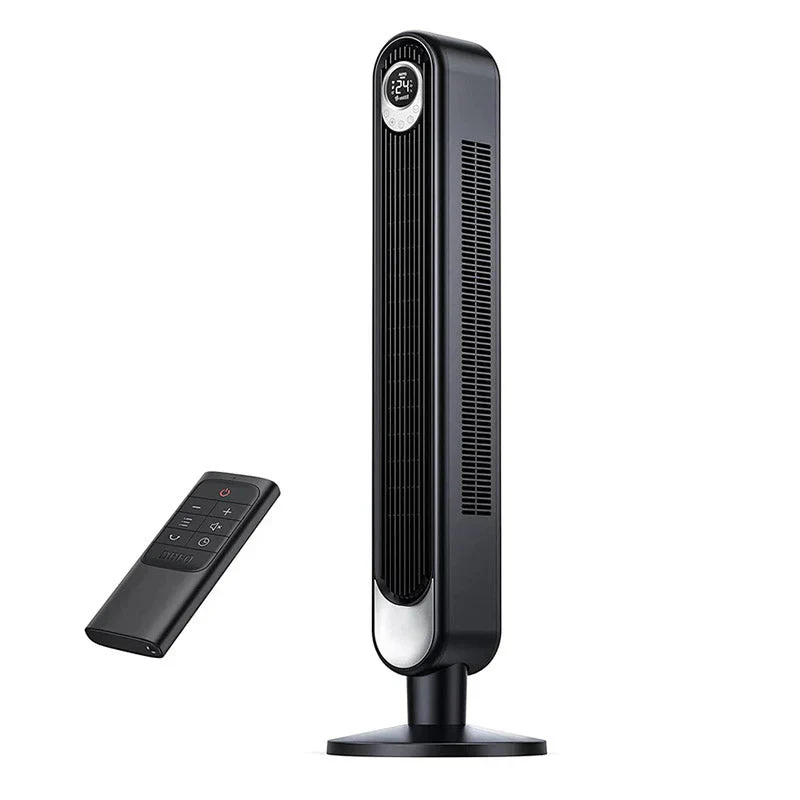 Bladeless Tower Fan With Remote, 106cm, 6 Speeds
