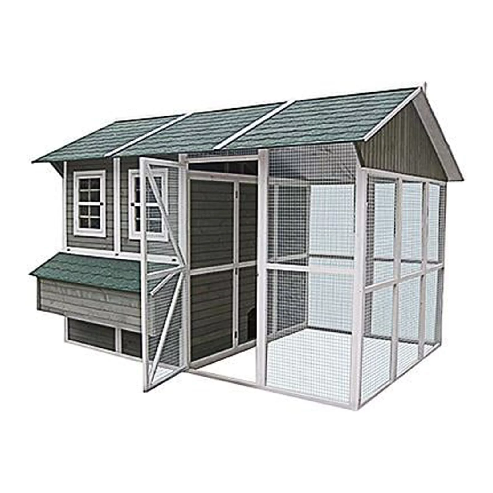 My Backyard Farm Extreme Chicken Barn Coop, Walk-In, Holds 24 Birds, 140.6 x 108.3 x 96-In. – DDP-1553