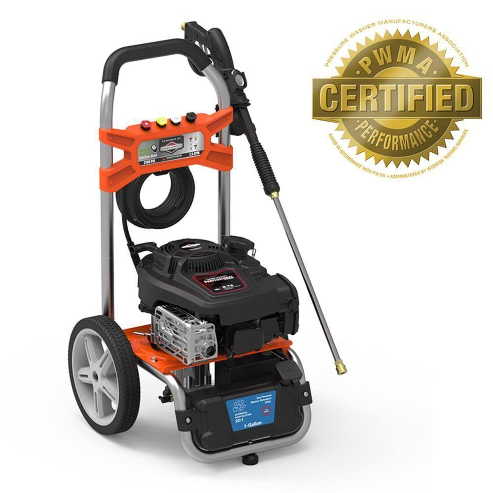 3100 PSI 2.4 Remote Electric-Start Gas Pressure Washer