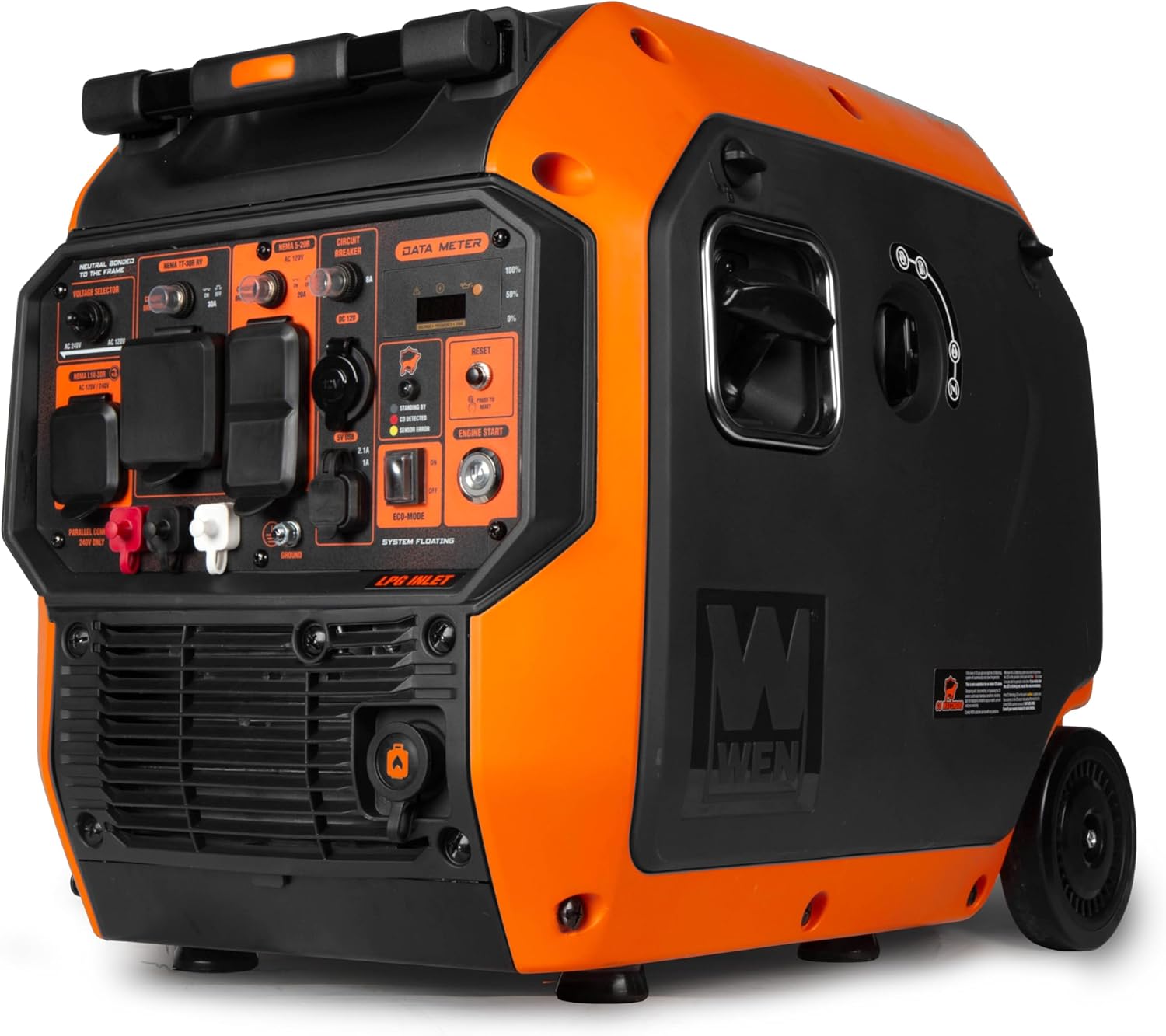 6800W Dual Fuel Inverter Generator, RV-Ready With CO Watchdog